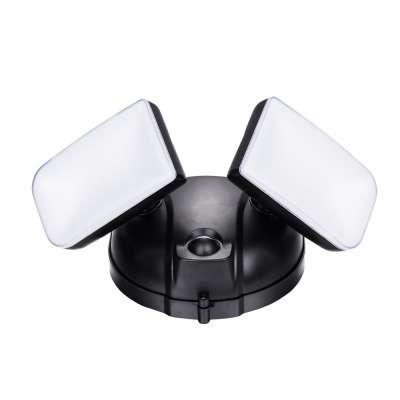 9W New PIR motion sensor light spot white 80 plane two-head detector lamp (PS-WL44L-9W)