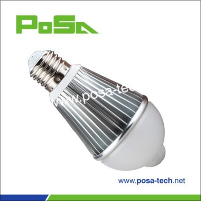 Waimaotong china new design E27 led replacement bulb light with PIR sensor (PS-PLB450-5W)